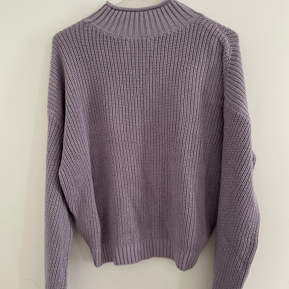 Lavender Cropped Sweater